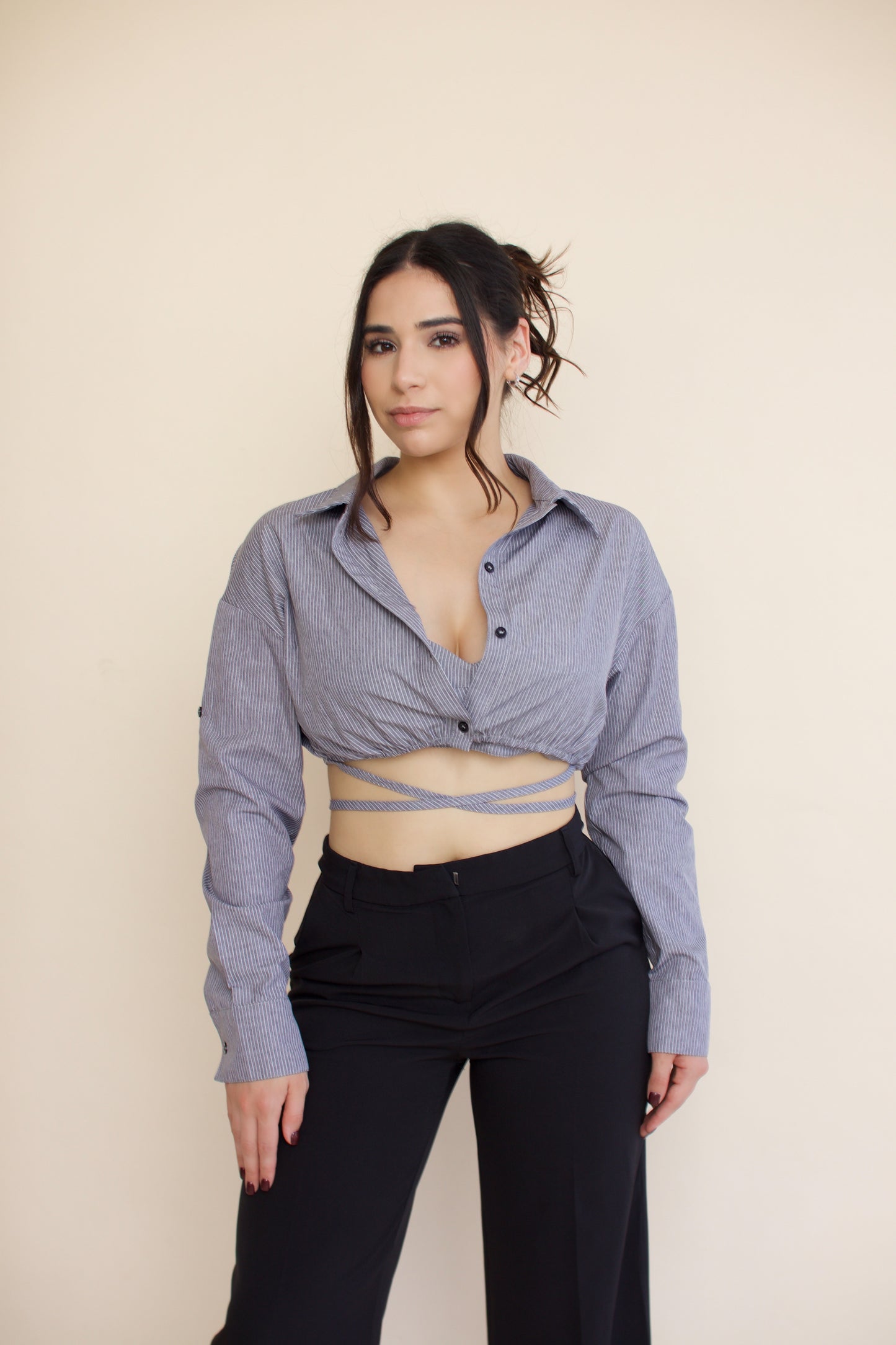 Strive Woven Top Set Blouse