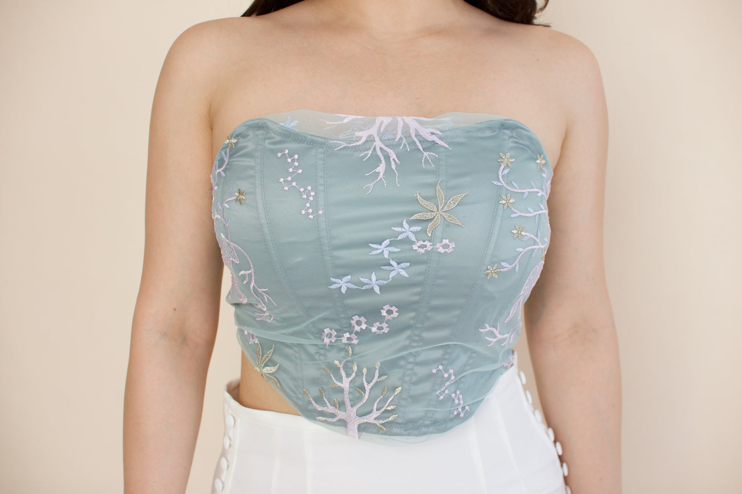 Sirenita Embroidered Corset