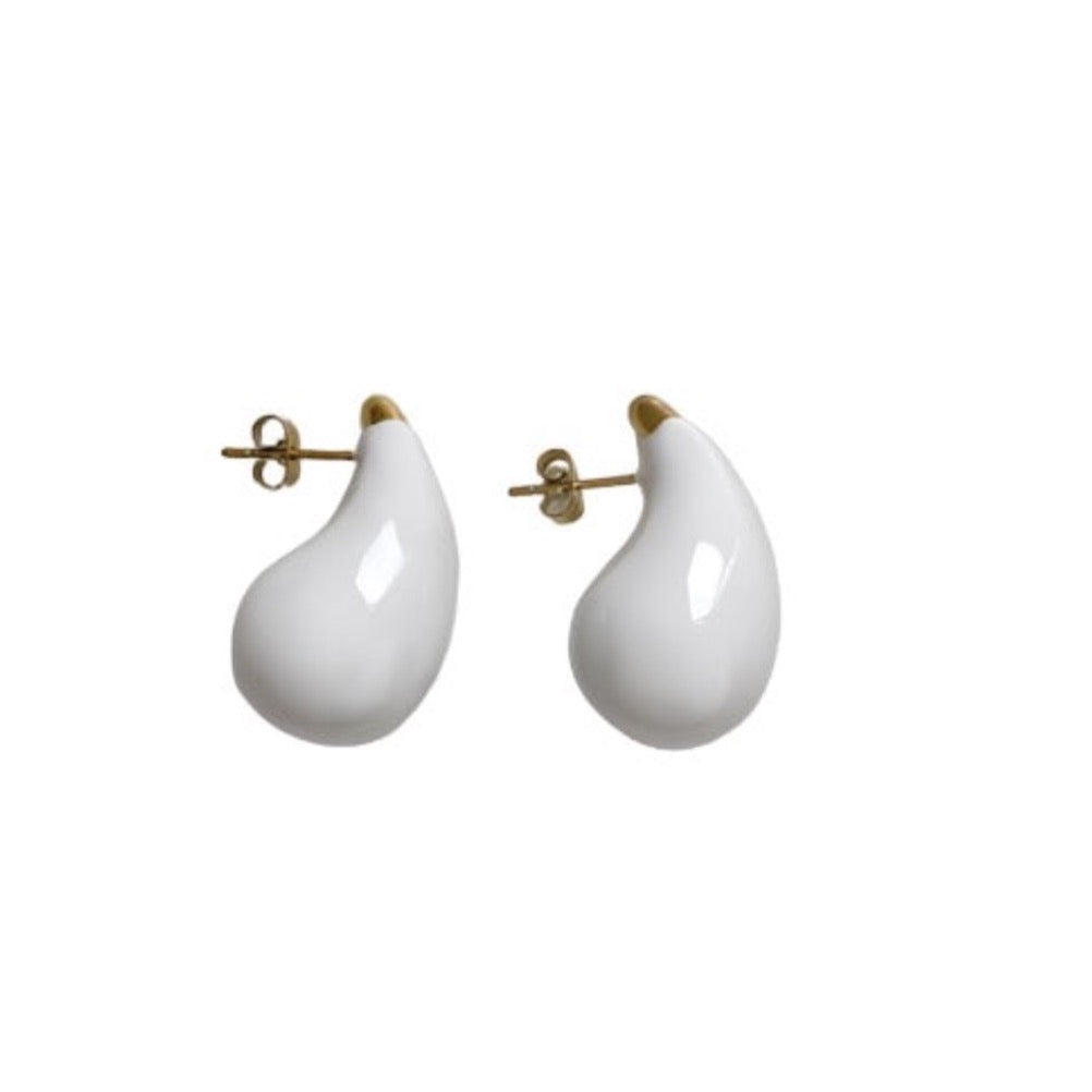 Enamel Water Drop Earring